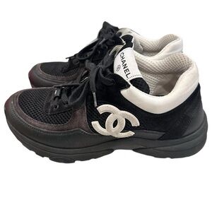 CHANEL Monochrome Athletic Shoes